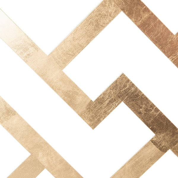 Ozzie Gold Leaf C Table Gold Metal / Tempered Glass AMH8335A