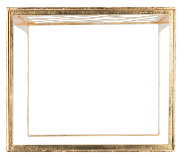 Ozzie Gold Leaf C Table Gold Metal / Tempered Glass AMH8335A