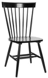 Safavieh - Set of 2 - Parker Dining Chair 17''H Spindle Black Wood NC Coating Malaysian Oak AMH8500B-SET2 683726498339