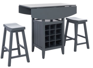  Emeric 3 Pc Set Drop Leaf Pub Table