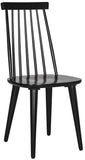 Safavieh - Set of 2 - Burris Side Chair 17''H Spindle Black NC Coating Rubberwood AMH8511A-SET2 889048075146