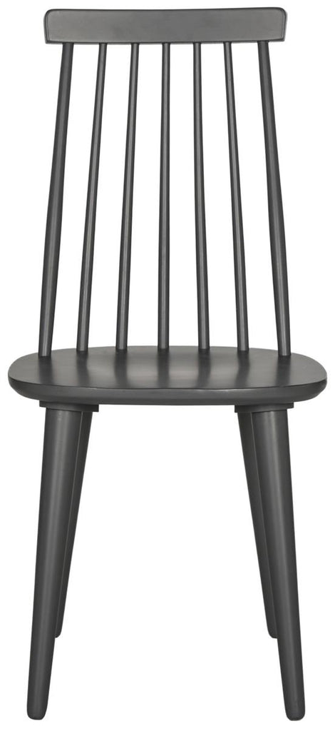 Safavieh - Set of 2 - Burris Side Chair 17''H Spindle Grey NC Coating Rubberwood AMH8511C-SET2 889048075160