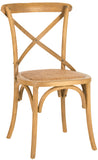 Safavieh - Set of 2 - Franklin X Back Side Chair Oak Oak AMH9500C-SET2 683726985891