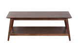 Porter Designs Portola Solid Acacia Wood Transitional Coffee Table Brown 05-108-02-5021