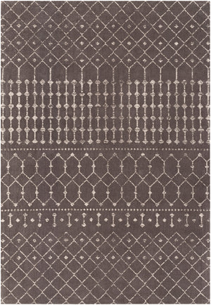 Amsterdam AMS-1026 Global Cotton Rug AMS1026-576 Charcoal, Cream 100% Cotton 5' x 7'6"