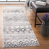 Amsterdam 108 Bohemian Power Loomed 100% Polypropylene Pile Rug Ivory / Grey