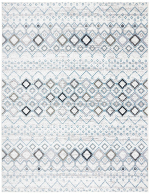 Amsterdam 108 Bohemian Power Loomed 100% Polypropylene Pile Rug Ivory / Grey