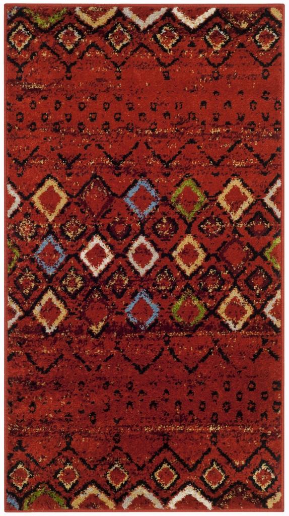 Safavieh Amsterdam 108 Power Loomed 100% Polypropylene Pile Bohemian Rug AMS108D-9SQ