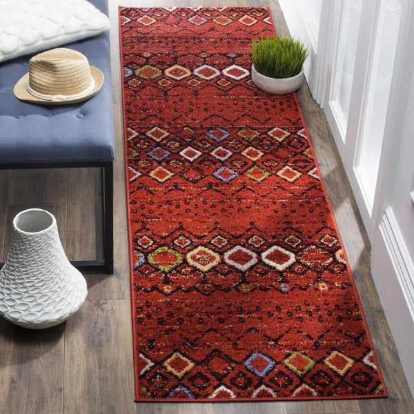 Safavieh Amsterdam 108 Power Loomed 100% Polypropylene Pile Bohemian Rug AMS108D-9SQ