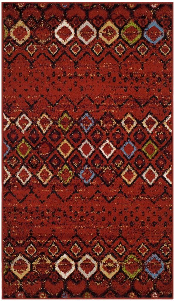 Safavieh Amsterdam 108 Power Loomed 100% Polypropylene Pile Bohemian Rug AMS108D-9SQ