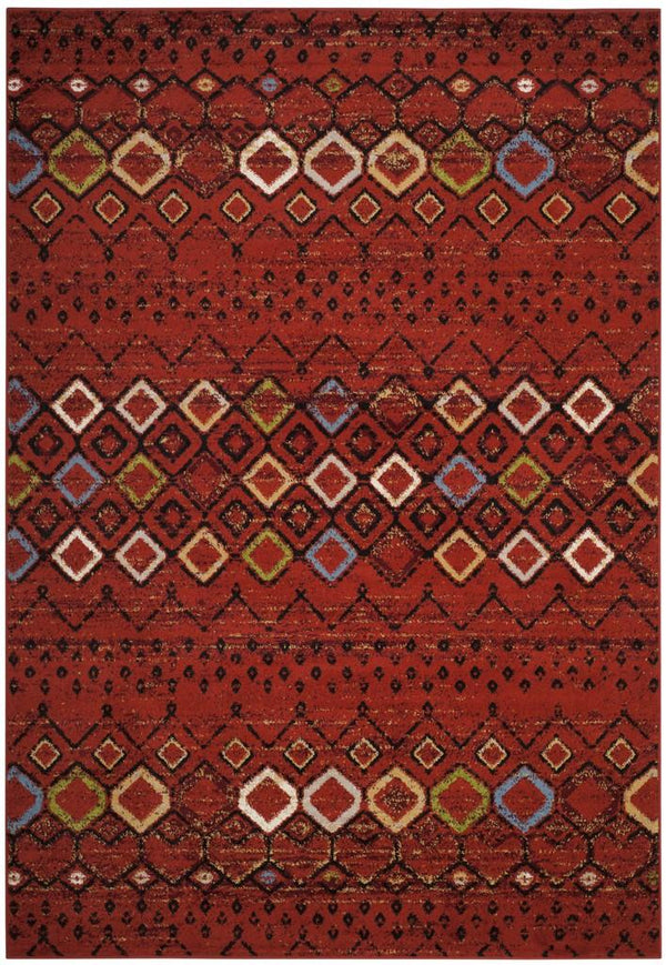Safavieh Amsterdam 108 Power Loomed 100% Polypropylene Pile Bohemian Rug AMS108D-9SQ