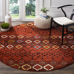 Safavieh Amsterdam 108 Power Loomed 100% Polypropylene Pile Bohemian Rug AMS108D-9SQ