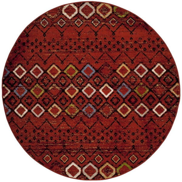 Safavieh Amsterdam 108 Power Loomed 100% Polypropylene Pile Bohemian Rug AMS108D-9SQ