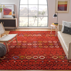 Safavieh Amsterdam 108 Power Loomed 100% Polypropylene Pile Bohemian Rug AMS108D-9SQ