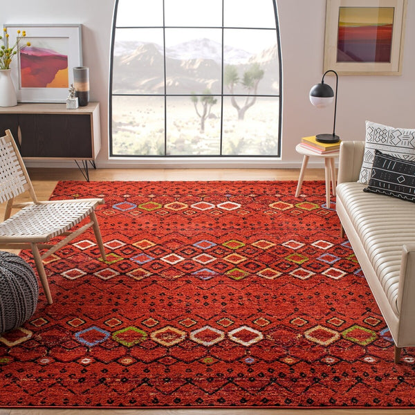 Safavieh Amsterdam 108 Power Loomed 100% Polypropylene Pile Bohemian Rug AMS108D-9SQ