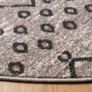 Amsterdam 108 Bohemian Power Loomed 100% Polypropylene Pile Rug Light Grey / Brown