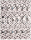 Amsterdam 108 Bohemian Power Loomed 100% Polypropylene Pile Rug Light Grey / Brown