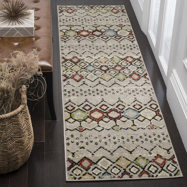 Safavieh Amsterdam 108 Power Loomed 100% Polypropylene Pile Bohemian Rug AMS108G-9SQ