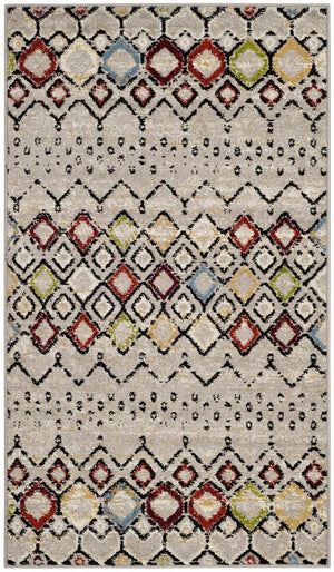 Safavieh Amsterdam 108 Power Loomed 100% Polypropylene Pile Bohemian Rug AMS108G-9SQ