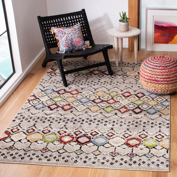 Safavieh Amsterdam 108 Power Loomed 100% Polypropylene Pile Bohemian Rug AMS108G-9SQ