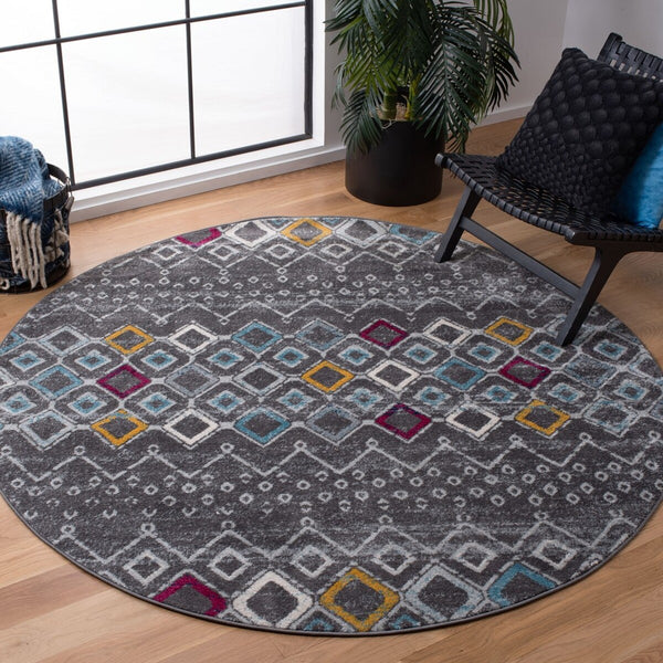 Safavieh Amsterdam 108 Power Loomed 100% Polypropylene Pile Bohemian Rug AMS108H-9SQ