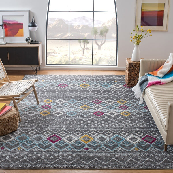 Safavieh Amsterdam 108 Power Loomed 100% Polypropylene Pile Bohemian Rug AMS108H-9SQ