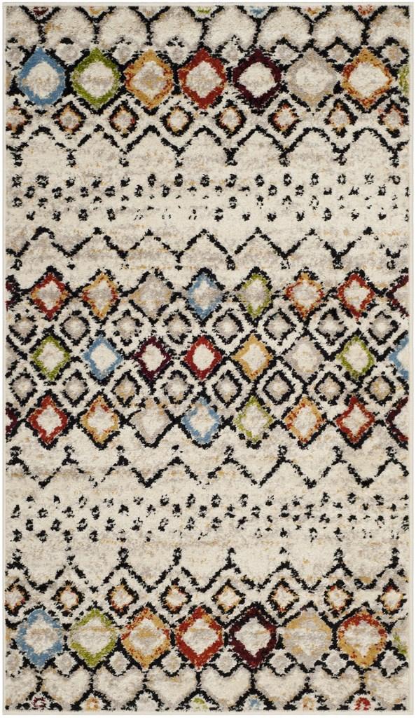 Safavieh Amsterdam 108 Power Loomed 100% Polypropylene Pile Bohemian Rug AMS108K-9SQ