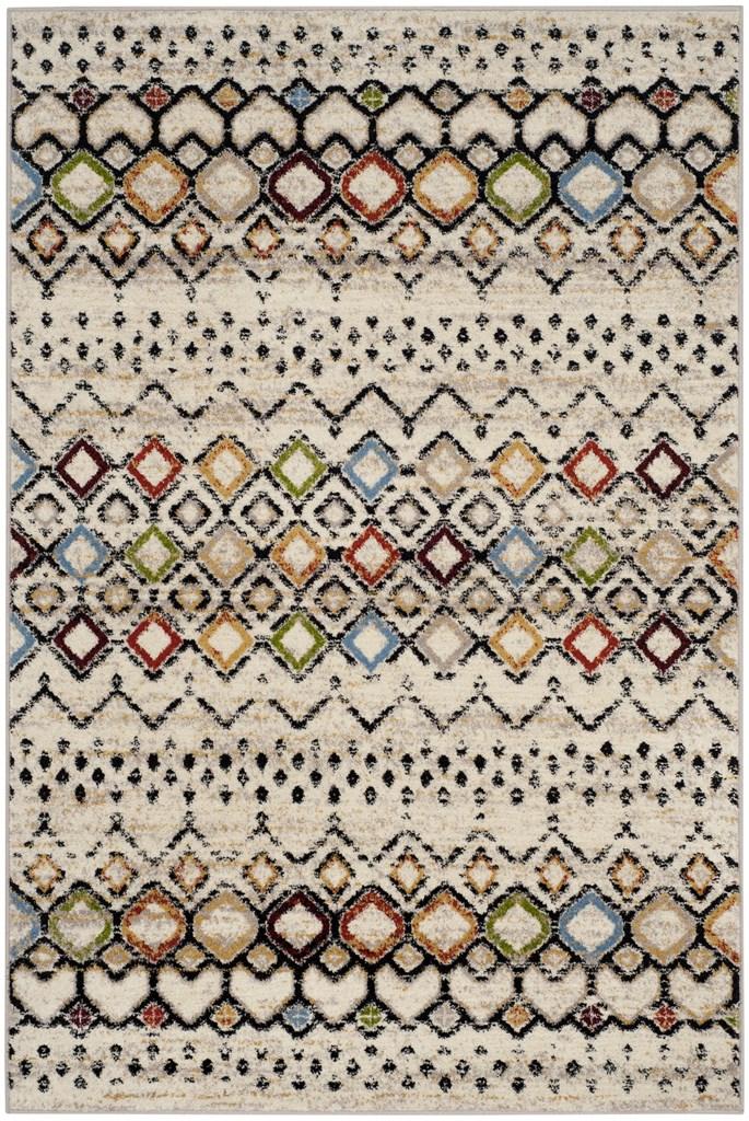 Safavieh Amsterdam 108 Power Loomed 100% Polypropylene Pile Bohemian Rug AMS108K-9SQ