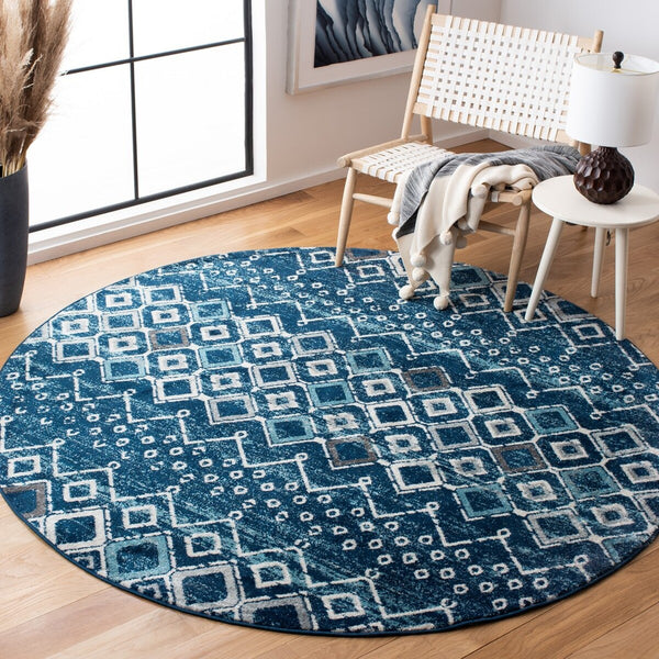 Safavieh Amsterdam 108 Power Loomed 100% Polypropylene Pile Bohemian Rug AMS108N-5SQ