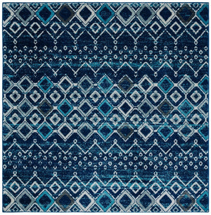 Amsterdam 108 Bohemian Power Loomed 100% Polypropylene Pile Rug Navy / Beige