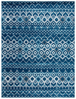 Amsterdam 108 Bohemian Power Loomed 100% Polypropylene Pile Rug Navy / Beige