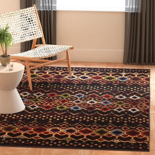 Safavieh Amsterdam 108 Power Loomed 100% Polypropylene Pile Bohemian Rug AMS108P-9SQ