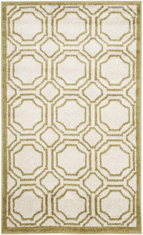 Safavieh Amherst 411 Power Loomed 67% Polypropylene 18% Fibrillated Polypropylene 8% Latex 7% Poly-cotton(warp) Rug AMT411A-3