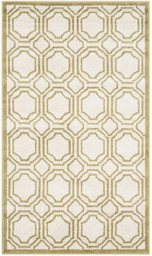 Safavieh Amherst 411 Power Loomed 67% Polypropylene 18% Fibrillated Polypropylene 8% Latex 7% Poly-cotton(warp) Rug AMT411A-3