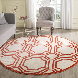 Safavieh Amherst 411 Power Loomed 67% Polypropylene 18% Fibrillated Polypropylene 8% Latex 7% Poly-cotton(warp) Rug AMT411F-29
