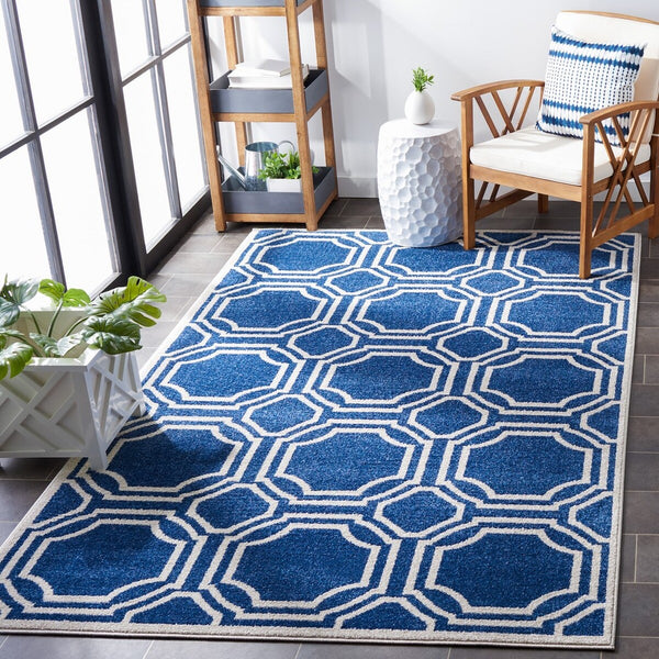 Safavieh Amherst 411 Power Loomed 67% Polypropylene 18% Fibrillated Polypropylene 8% Latex 7% Poly-cotton(warp) Rug AMT411P-29