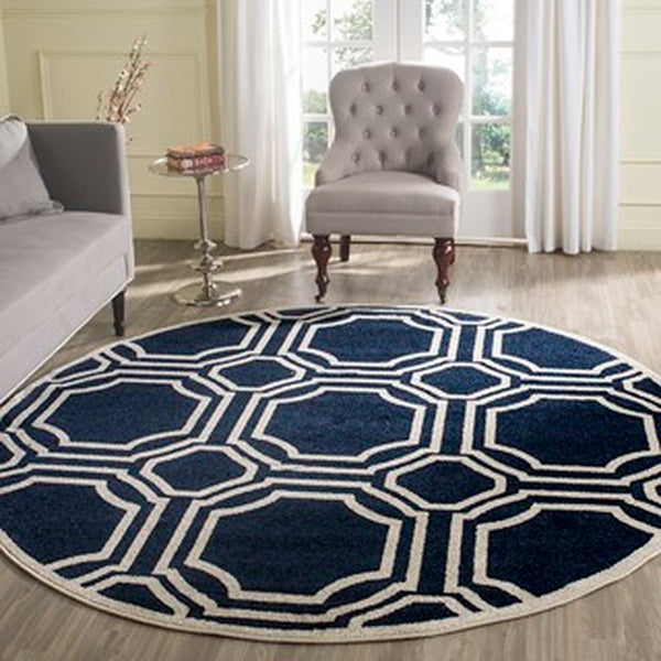 Safavieh Amherst 411 Power Loomed 67% Polypropylene 18% Fibrillated Polypropylene 8% Latex 7% Poly-cotton(warp) Rug AMT411P-29