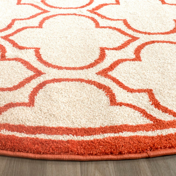 Safavieh Amherst 412 Power Loomed 67% Polypropylene 18% Fibrillated Polypropylene 8% Latex 7% Poly-cotton(warp) Rug AMT412F-29