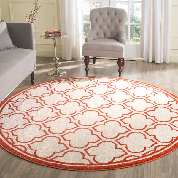 Safavieh Amherst 412 Power Loomed 67% Polypropylene 18% Fibrillated Polypropylene 8% Latex 7% Poly-cotton(warp) Rug AMT412F-29