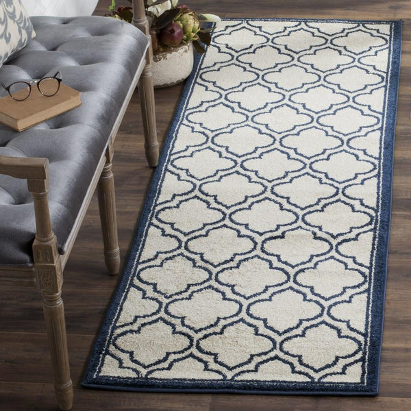 Safavieh Amherst 412 Power Loomed 67% Polypropylene 18% Fibrillated Polypropylene 8% Latex 7% Poly-cotton(warp) Rug AMT412M-29