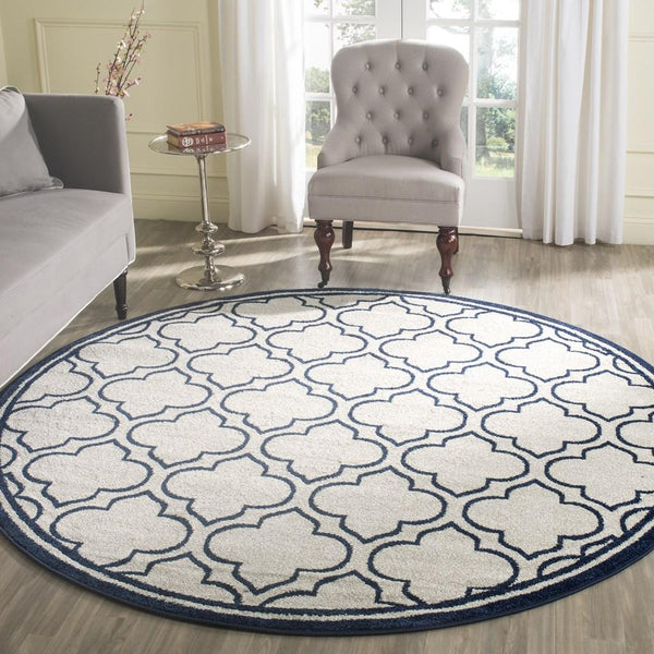 Safavieh Amherst 412 Power Loomed 67% Polypropylene 18% Fibrillated Polypropylene 8% Latex 7% Poly-cotton(warp) Rug AMT412M-29
