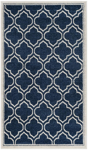 Safavieh Amherst 412 Power Loomed 67% Polypropylene 18% Fibrillated Polypropylene 8% Latex 7% Poly-cotton(warp) Rug AMT412P-3