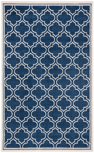 Safavieh Amherst 412 Power Loomed 67% Polypropylene 18% Fibrillated Polypropylene 8% Latex 7% Poly-cotton(warp) Rug AMT412P-3