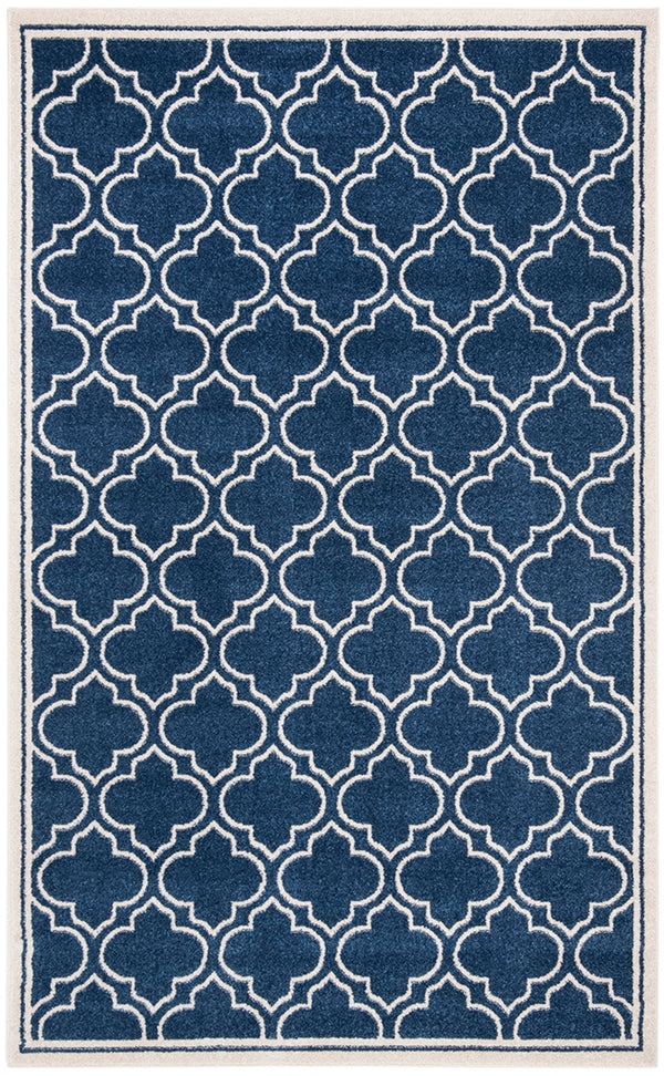 Safavieh Amherst 412 Power Loomed 67% Polypropylene 18% Fibrillated Polypropylene 8% Latex 7% Poly-cotton(warp) Rug AMT412P-3