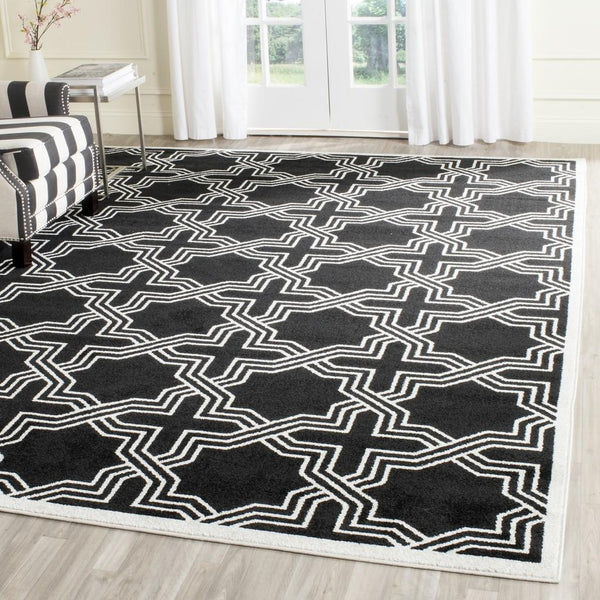 Safavieh Amherst 413 Power Loomed 67% Polypropylene 18% Fibrillated Polypropylene 8% Latex 7% Poly-cotton(warp) Rug AMT413G-27