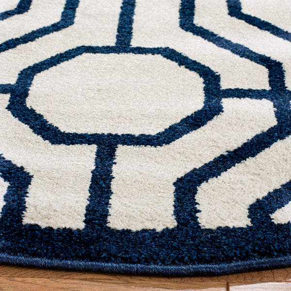 Safavieh Amherst 416 Power Loomed 67% Polypropylene 18% Fibrillated Polypropylene 8% Latex 7% Poly-cotton(warp) Rug AMT416M-9