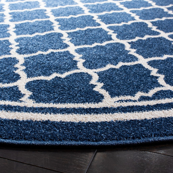 Safavieh Amherst 422 Power Loomed 65.6% Polypropylene 21% Fibrillated Polypropylene 5.9% Latex (SBR (50% Water/50% Latex))7.2% Poly-cotton(warp) Contemporary Rug AMT422P-8SQ