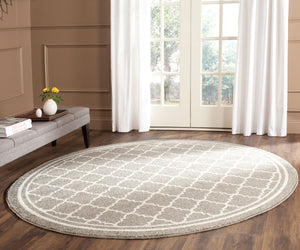 Safavieh Amherst 422 Power Loomed 65.6% Polypropylene 21% Fibrillated Polypropylene 5.9% Latex (SBR (50% Water/50% Latex))7.2% Poly-cotton(warp) Contemporary Rug AMT422R-8SQ