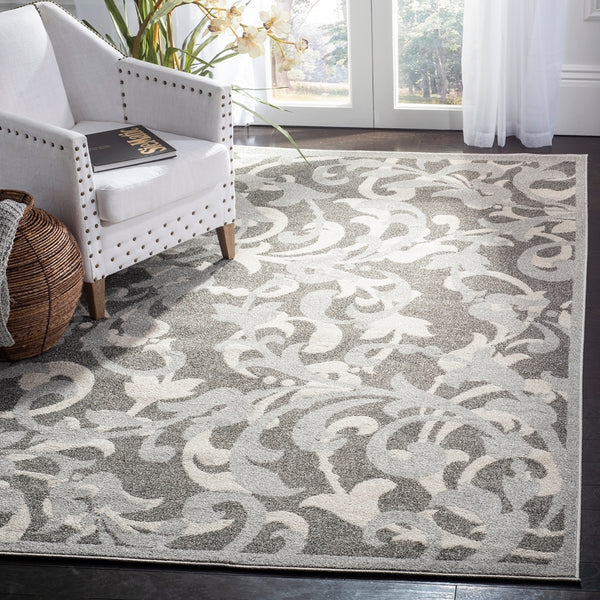 Safavieh Amherst 428 Power Loomed 67% Polypropylene 18% Fibrillated Polypropylene 8% Latex 7% Poly-cotton(warp) Rug AMT428C-3