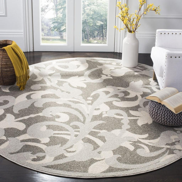 Safavieh Amherst 428 Power Loomed 67% Polypropylene 18% Fibrillated Polypropylene 8% Latex 7% Poly-cotton(warp) Rug AMT428C-3